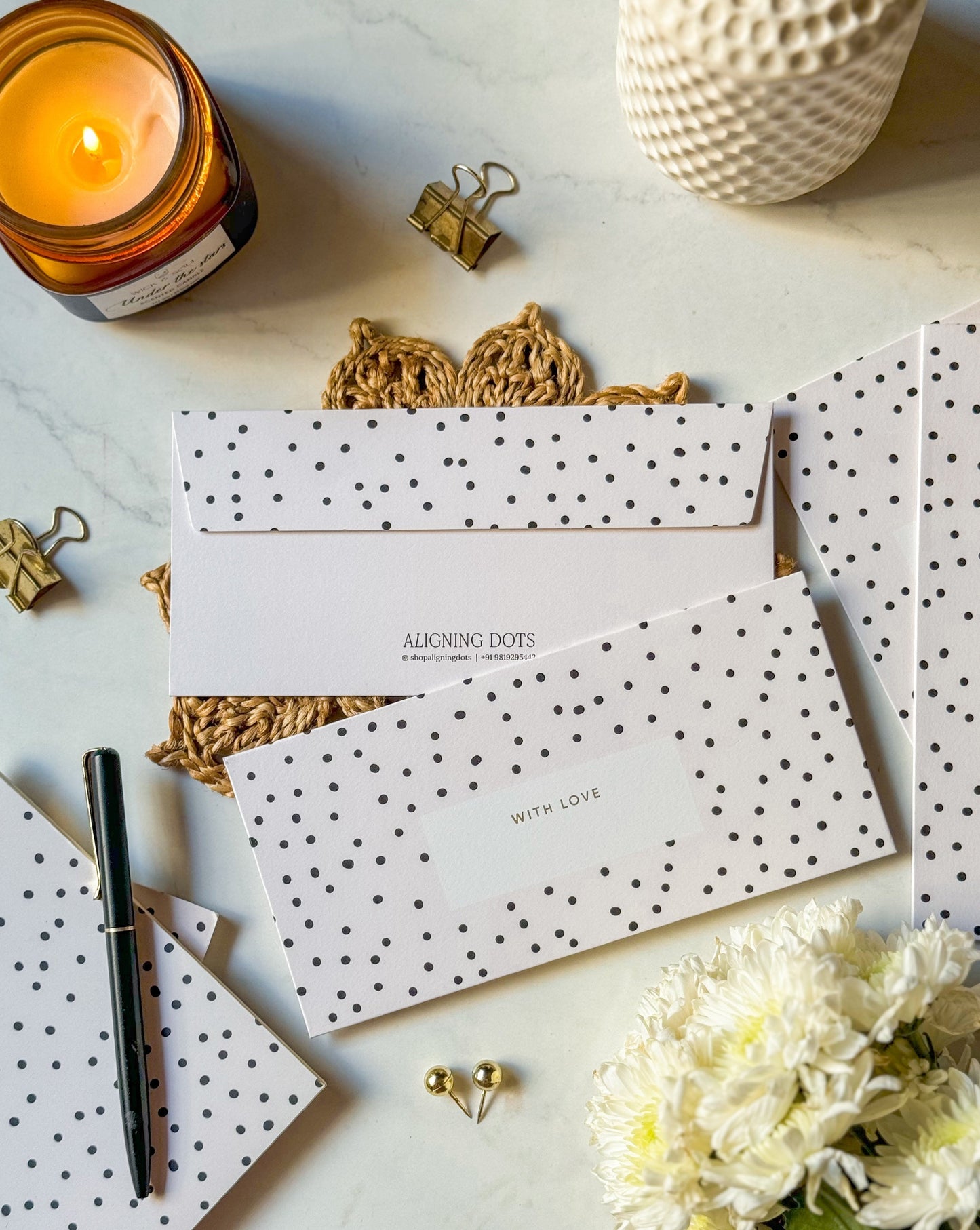 Speckled | Black | Envelopes