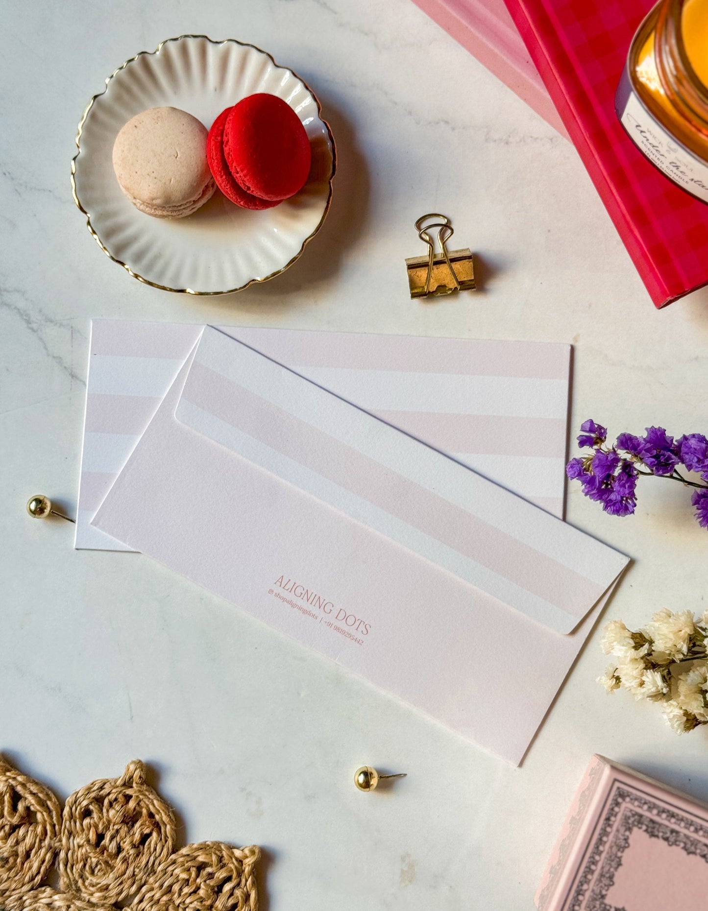 Striped | Soft Beige | Envelopes