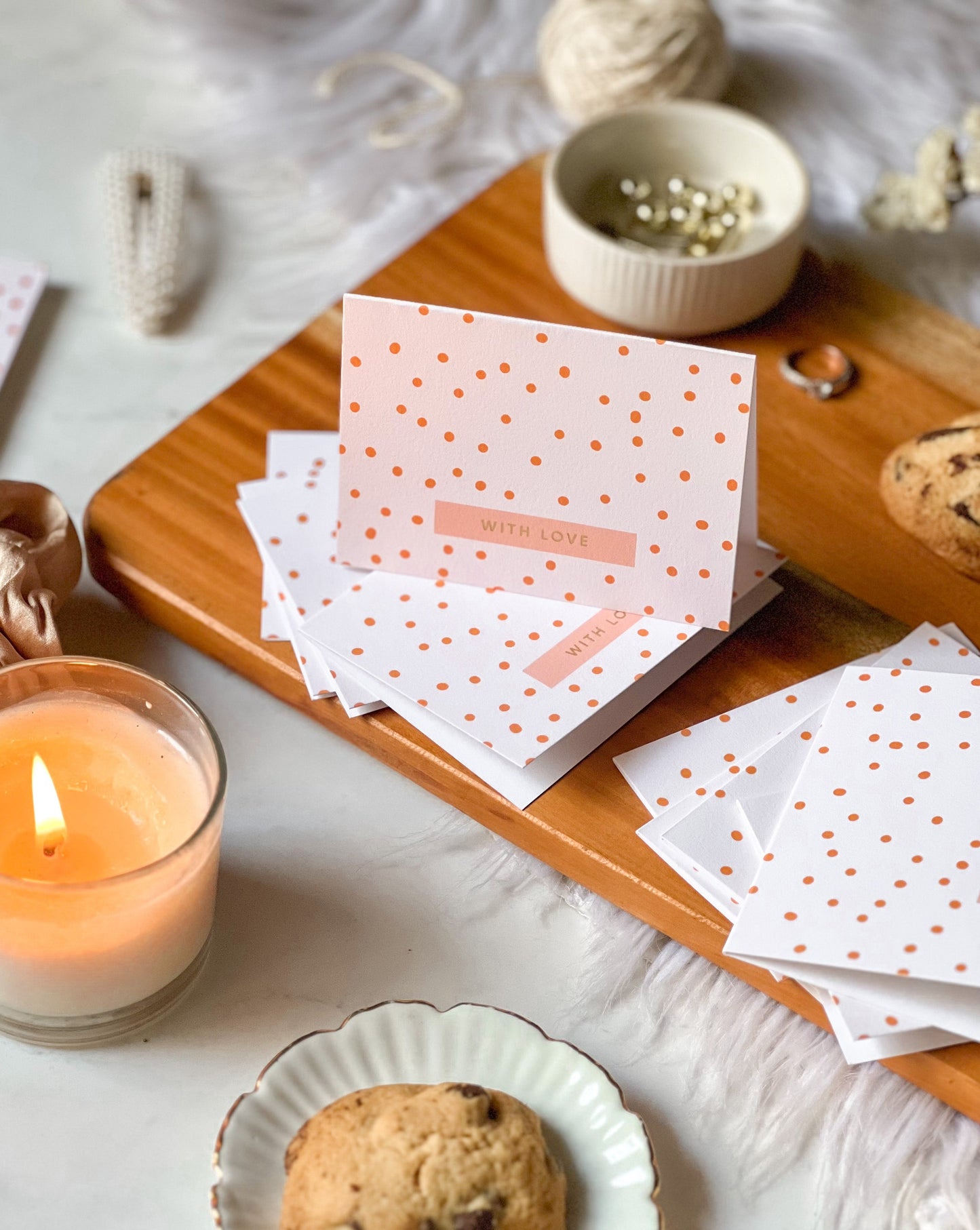 Speckled | Peach | Note Cards