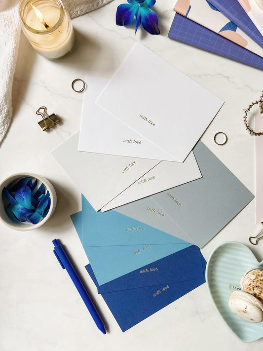 Ombré | Shades of Blue | Note Cards