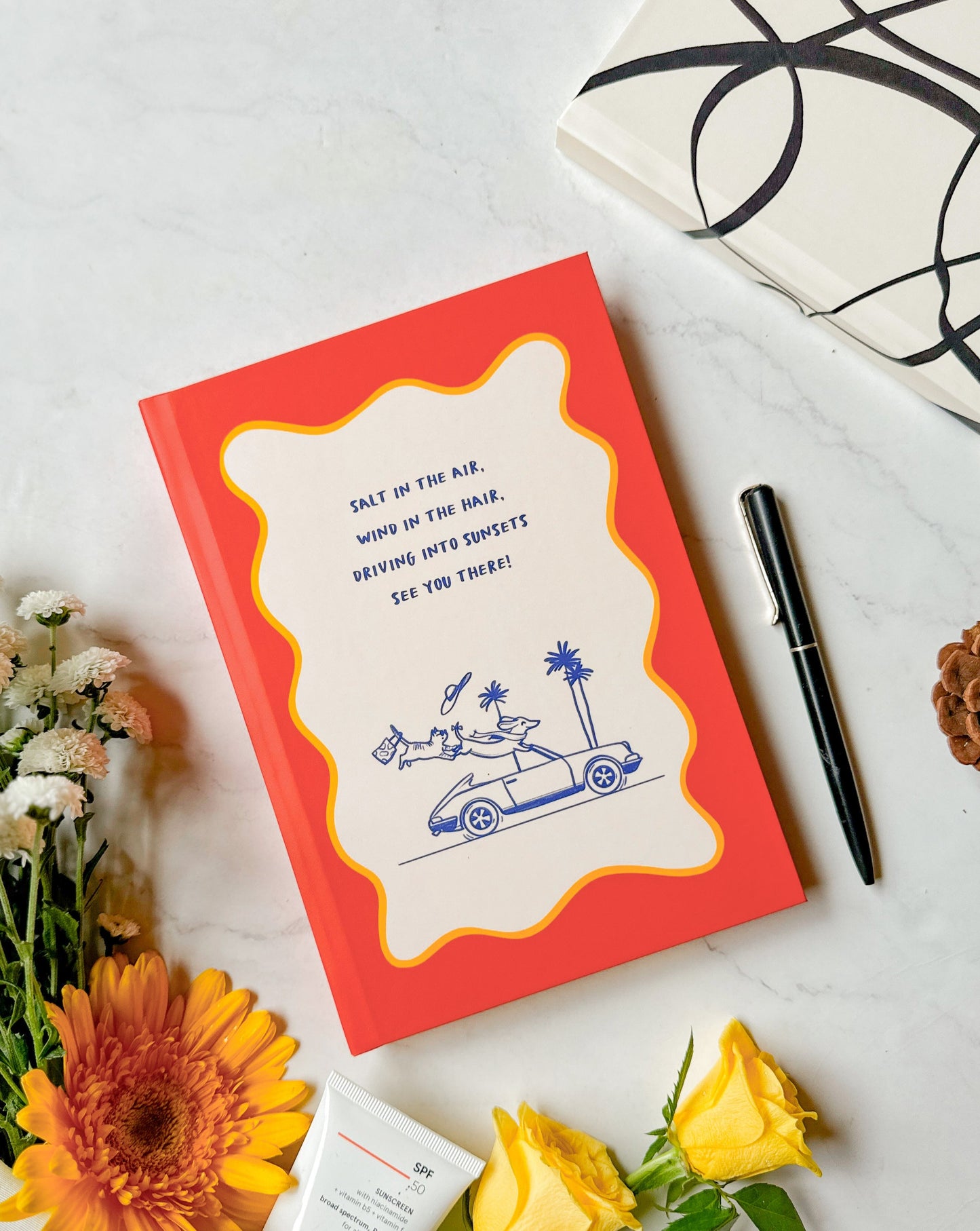 Driving into Sunsets | A5 Hardcover Notebook