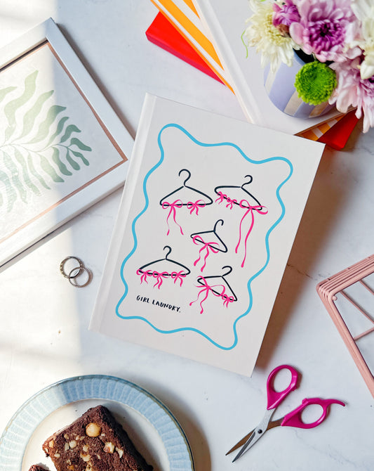 Girl Laundry | A5 Hardcover Notebook