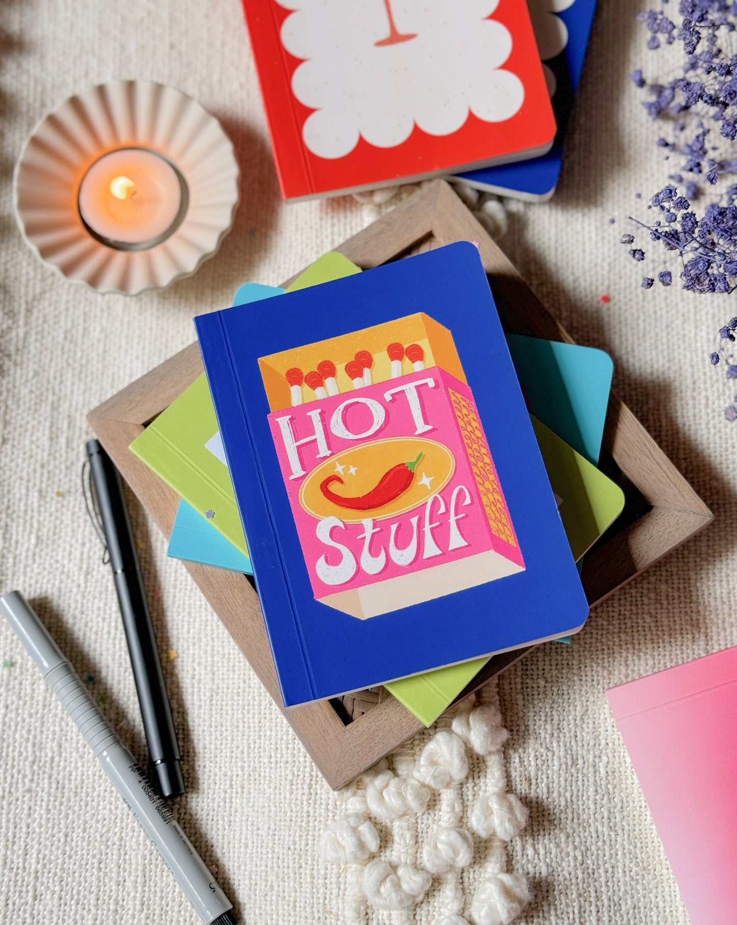 Hot Stuff Matchbox | A6 Pocket Notebook