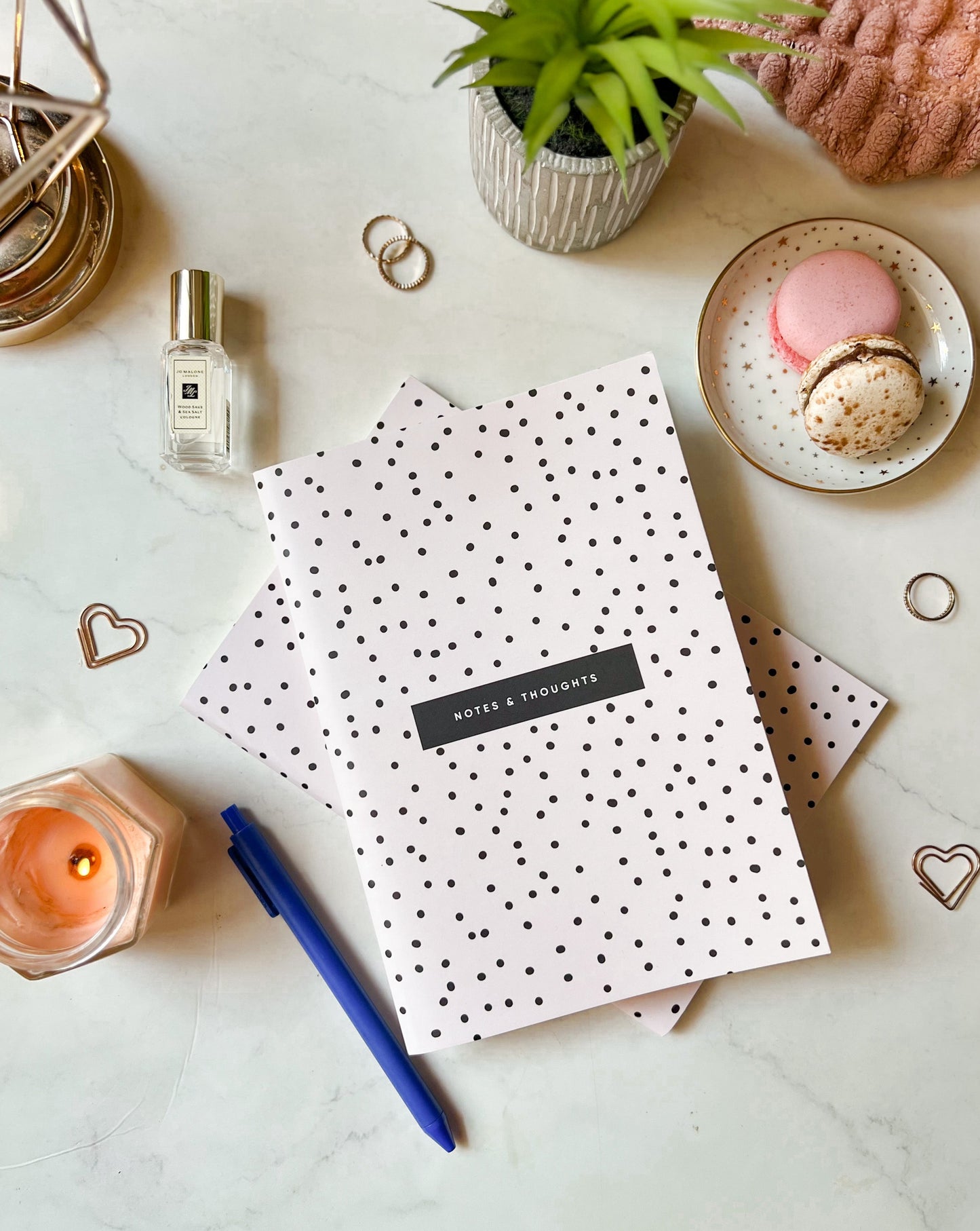 Speckled | Black | A5 Softcover Notebook