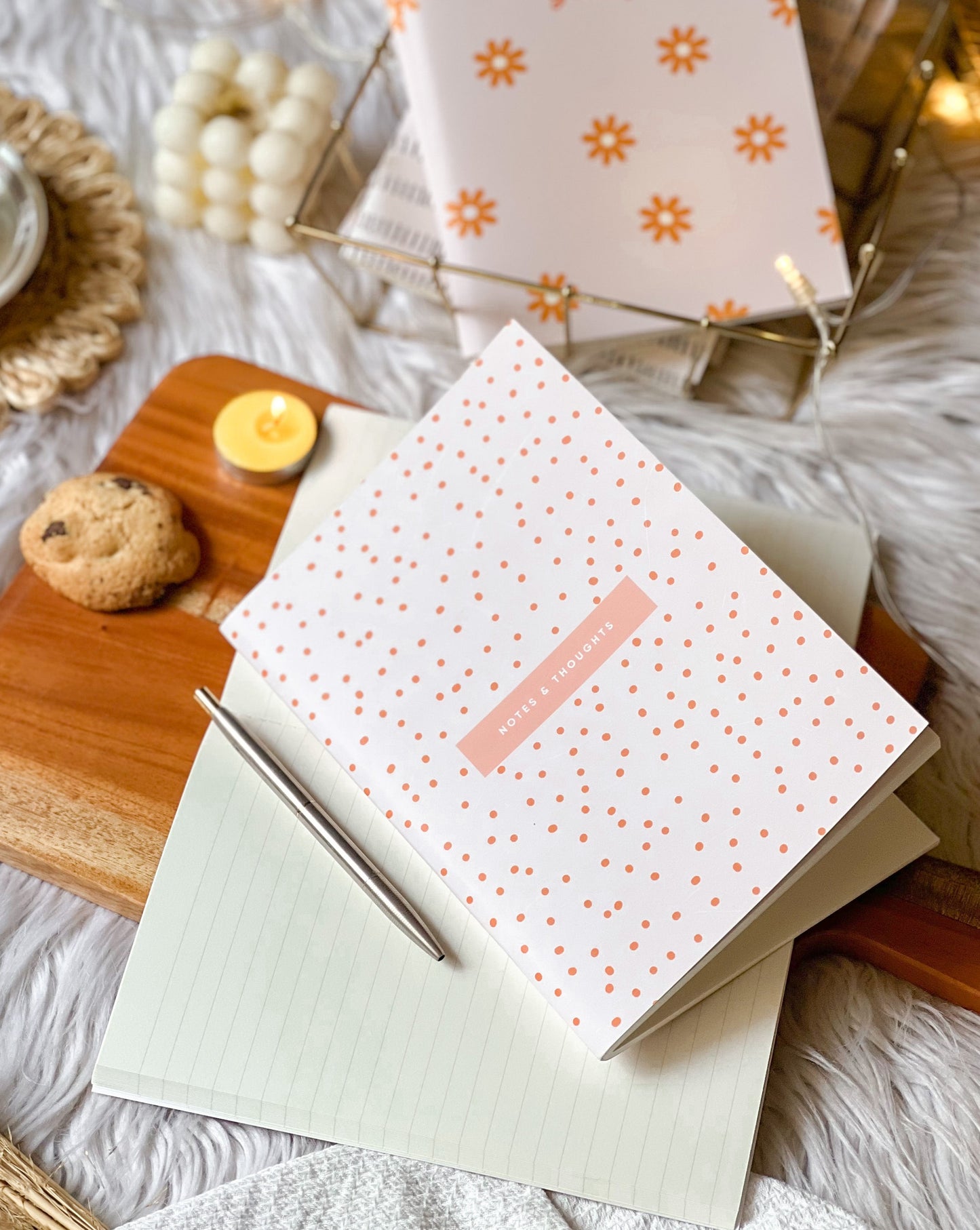 Speckled | Peach  | A5 Softcover Notebook